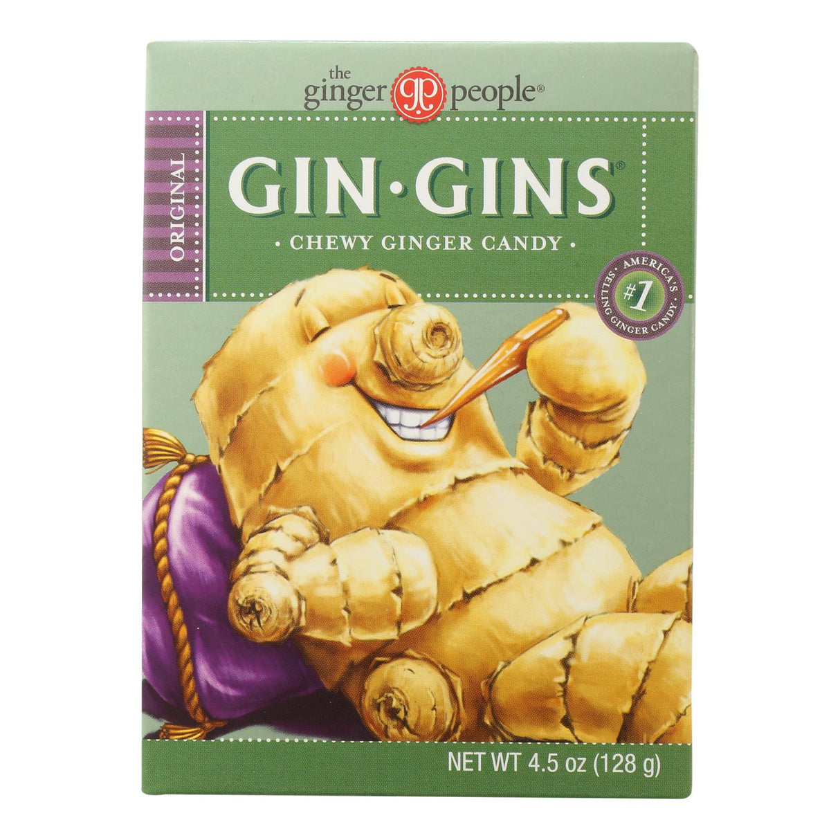 The Ginger People Gin-Gins Chewy Ginger Candy - 4.5 Oz Each (Pack of 12) - Cozy Farm