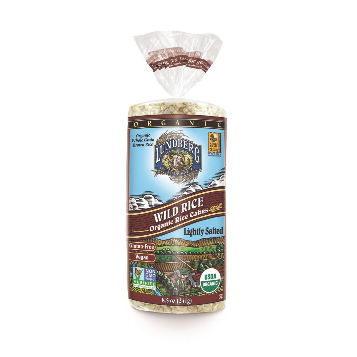 Lundberg Wild Rice Cakes, 6 Pack of 8.5 Oz - Cozy Farm