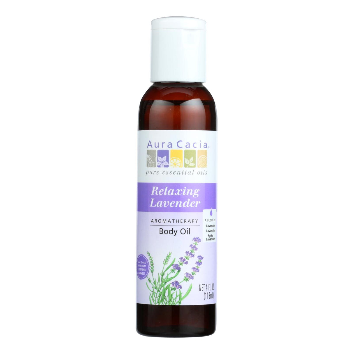 Aura Cacia Aromatherapy Body Oil - Lavender Harvest, 4 Fl Oz - Cozy Farm