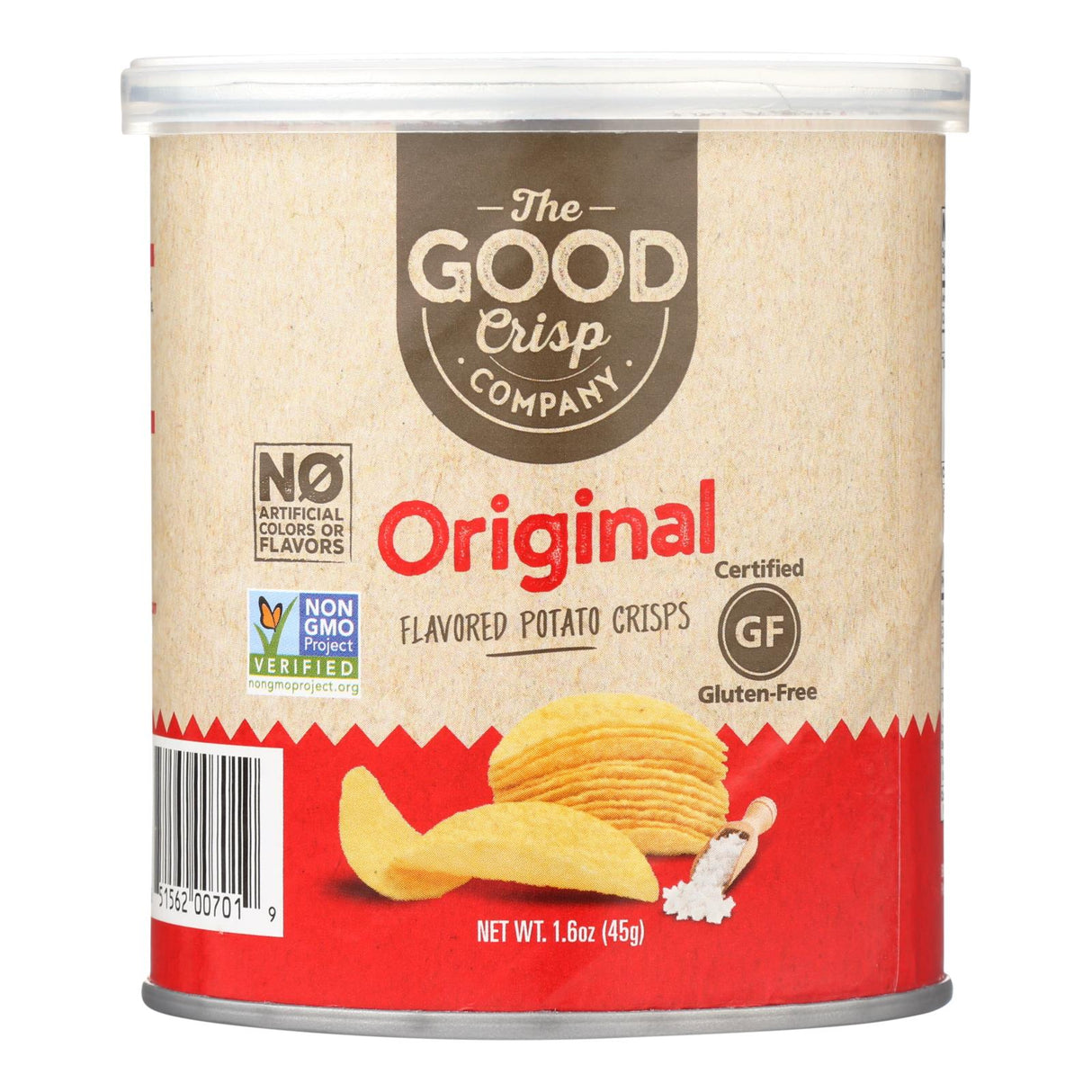 The Good Crisp Company Original Potato Chips (1.6 Oz., Pack of 12) - Cozy Farm