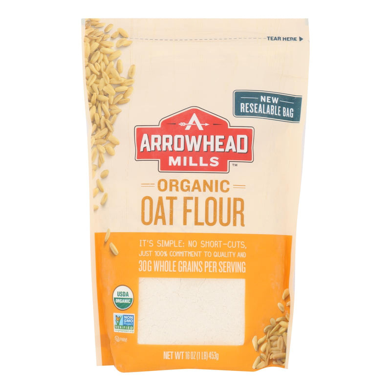 Arrowhead Mills Organic Oat Flour, Pack of 6 (16 Oz. Each) - Cozy Farm 