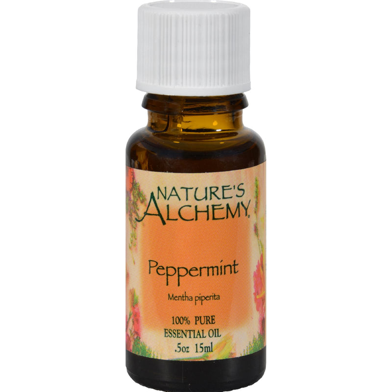 Nature's Alchemy 100% Pure Peppermint Essential Oil - 0.5 Fl Oz - Cozy Farm 