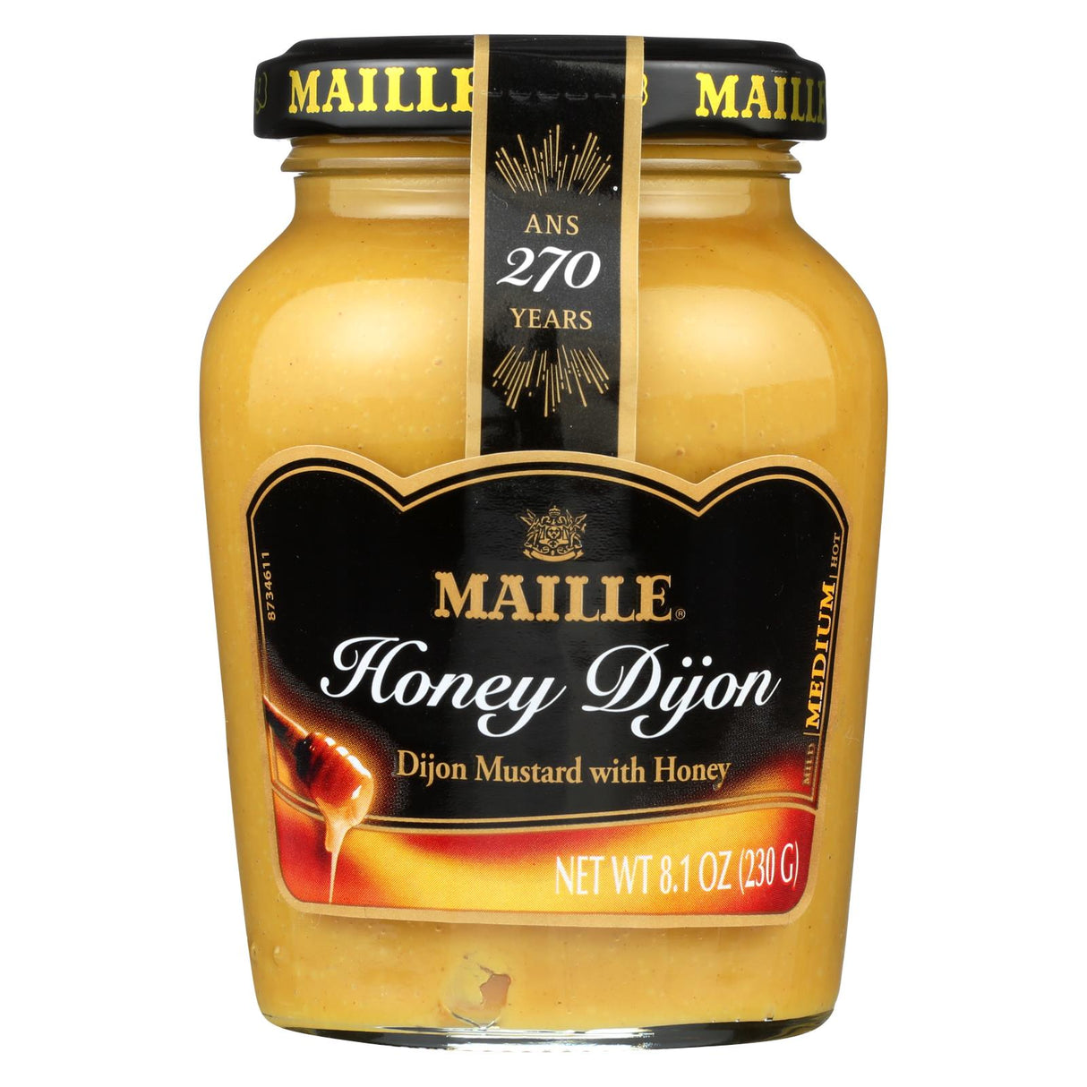 Maille Dijon Mustard with Real Honey (Pack of 6 - 8 oz.) - Cozy Farm