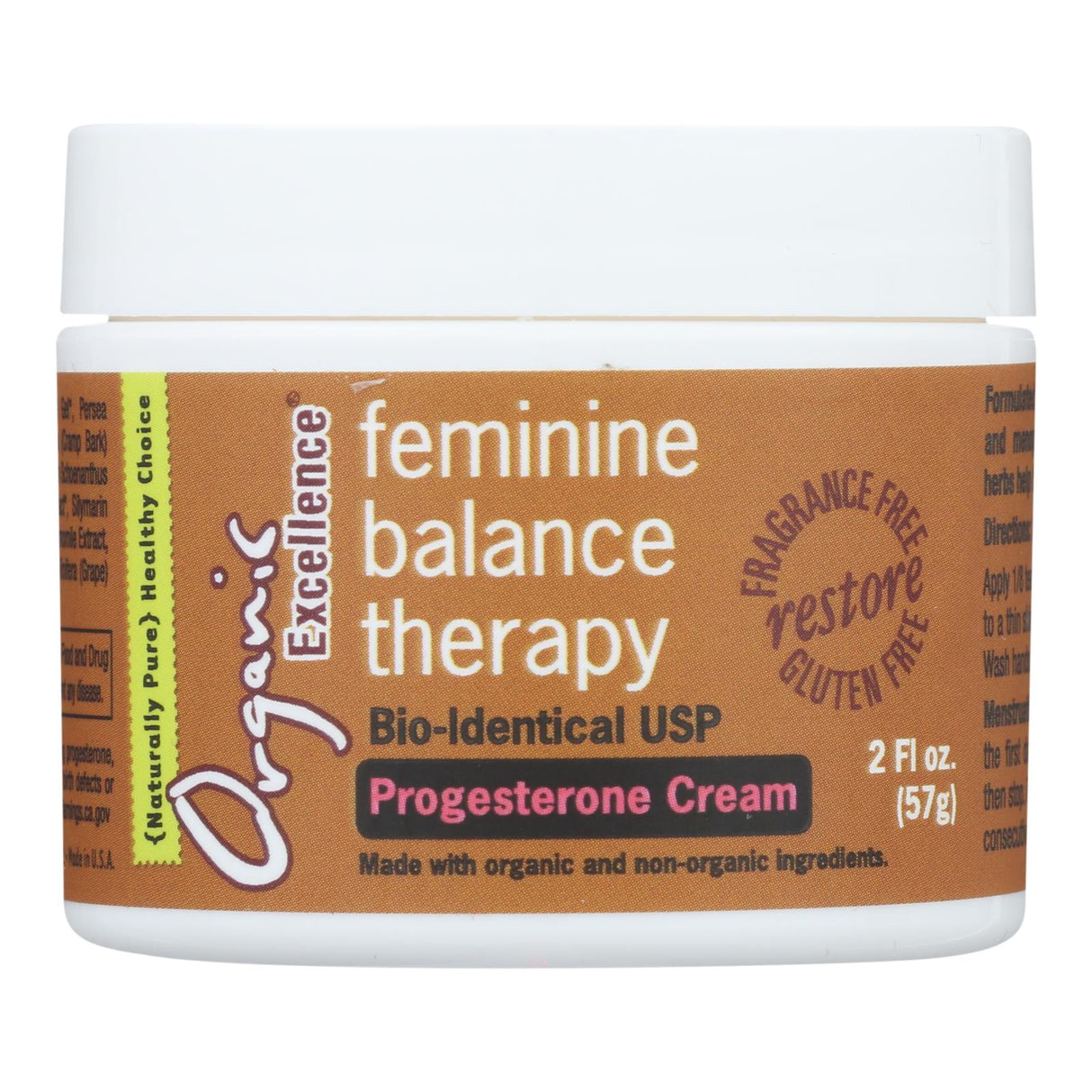 Organic Excellence Feminine Balance Therapy 2 Oz - Cozy Farm