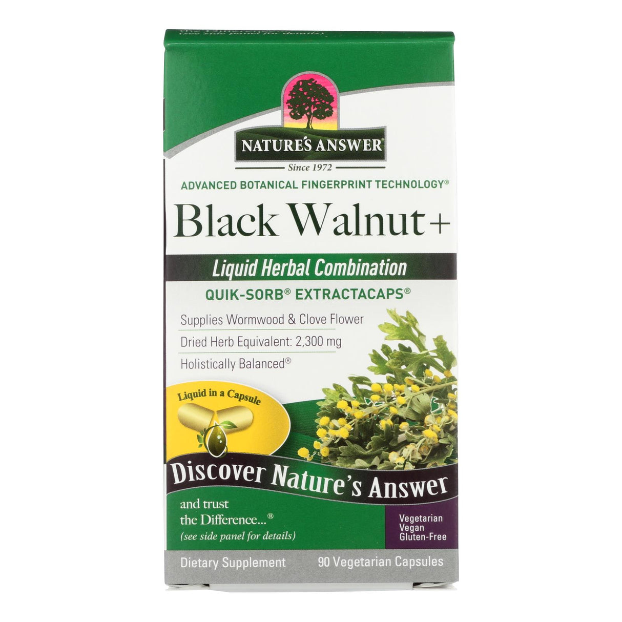 Nature's Answer Black Walnut and Wormwood Liquid Capsules (90 Count) - Cozy Farm