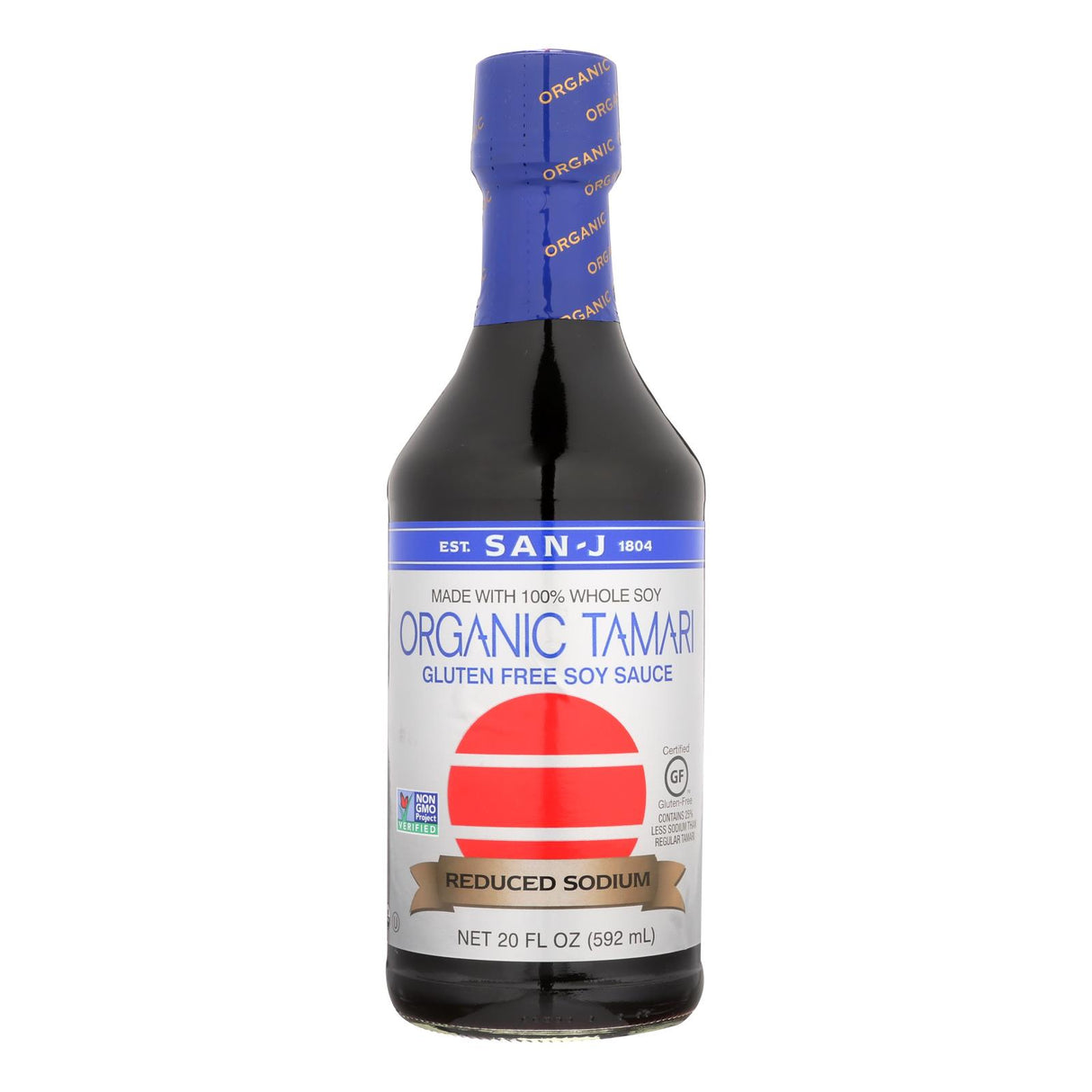San-J Premium Tamari Gluten-Free Soy Sauce, 6 x 20 Fl Oz Bottles - Cozy Farm