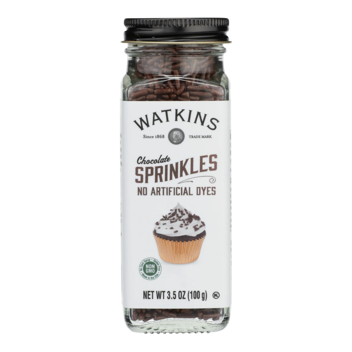 Watkins Decorating Sprinkle, Chocolate, 3.5 Oz (Pack of 3) - Cozy Farm