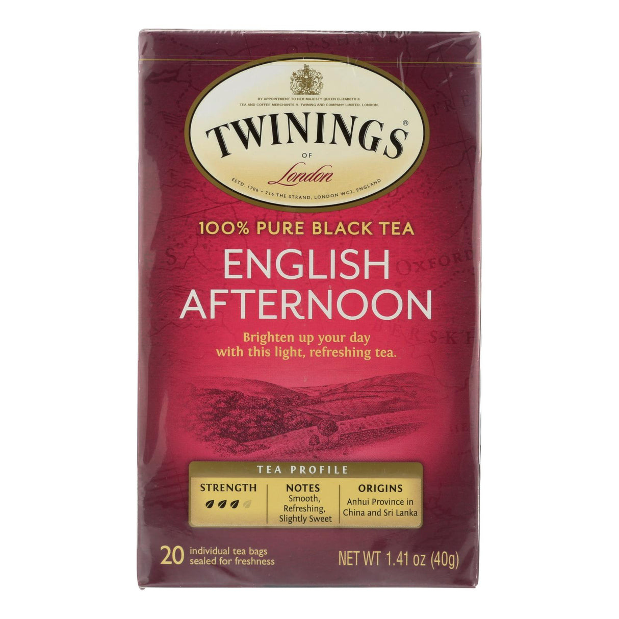 Twinings English Afternoon Black Tea, 6 Packs of 20 Tea Bags - Cozy Farm