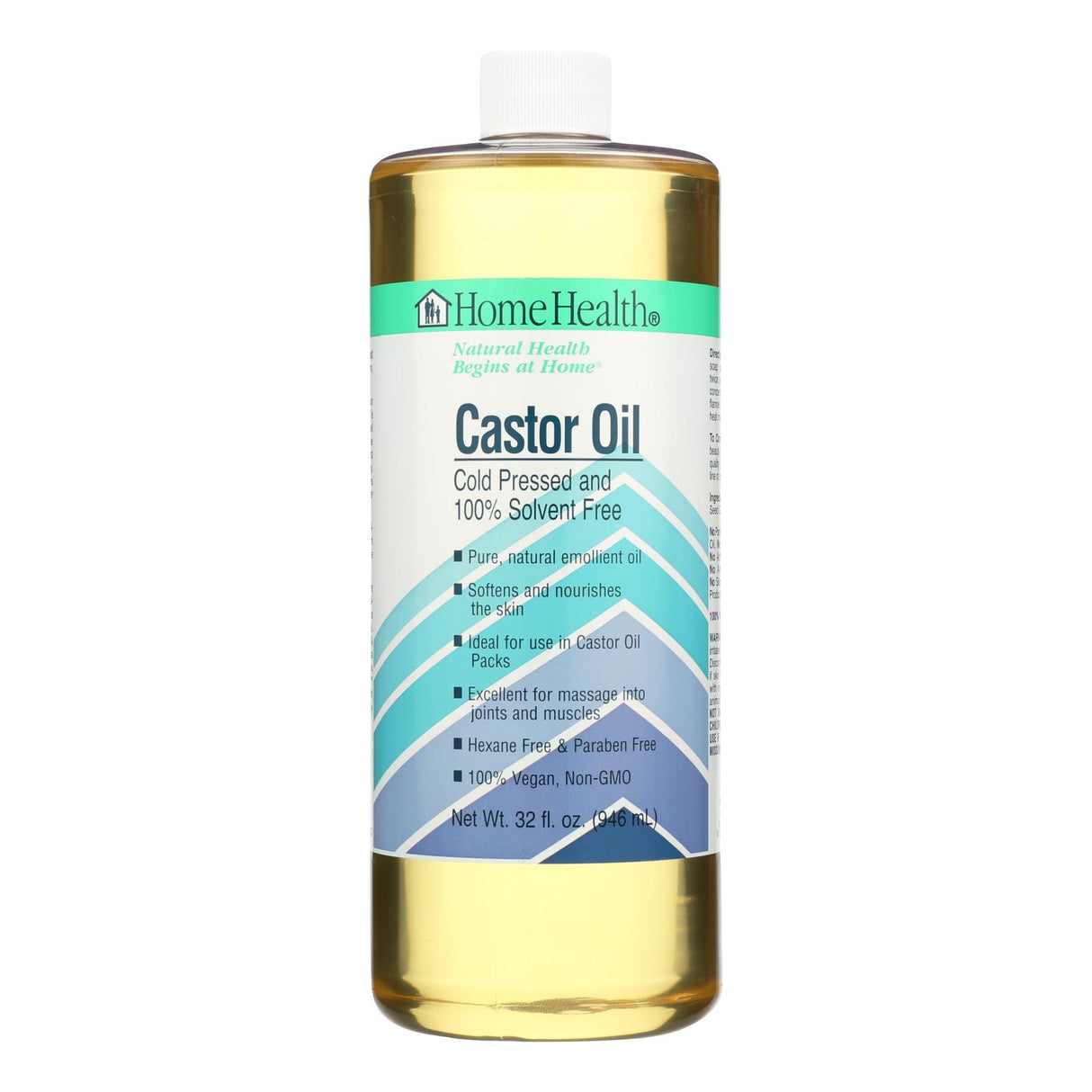 Home Health Castor Oil - 32 Fl. Oz., Versatile Hair & Skin Nourishment - Cozy Farm