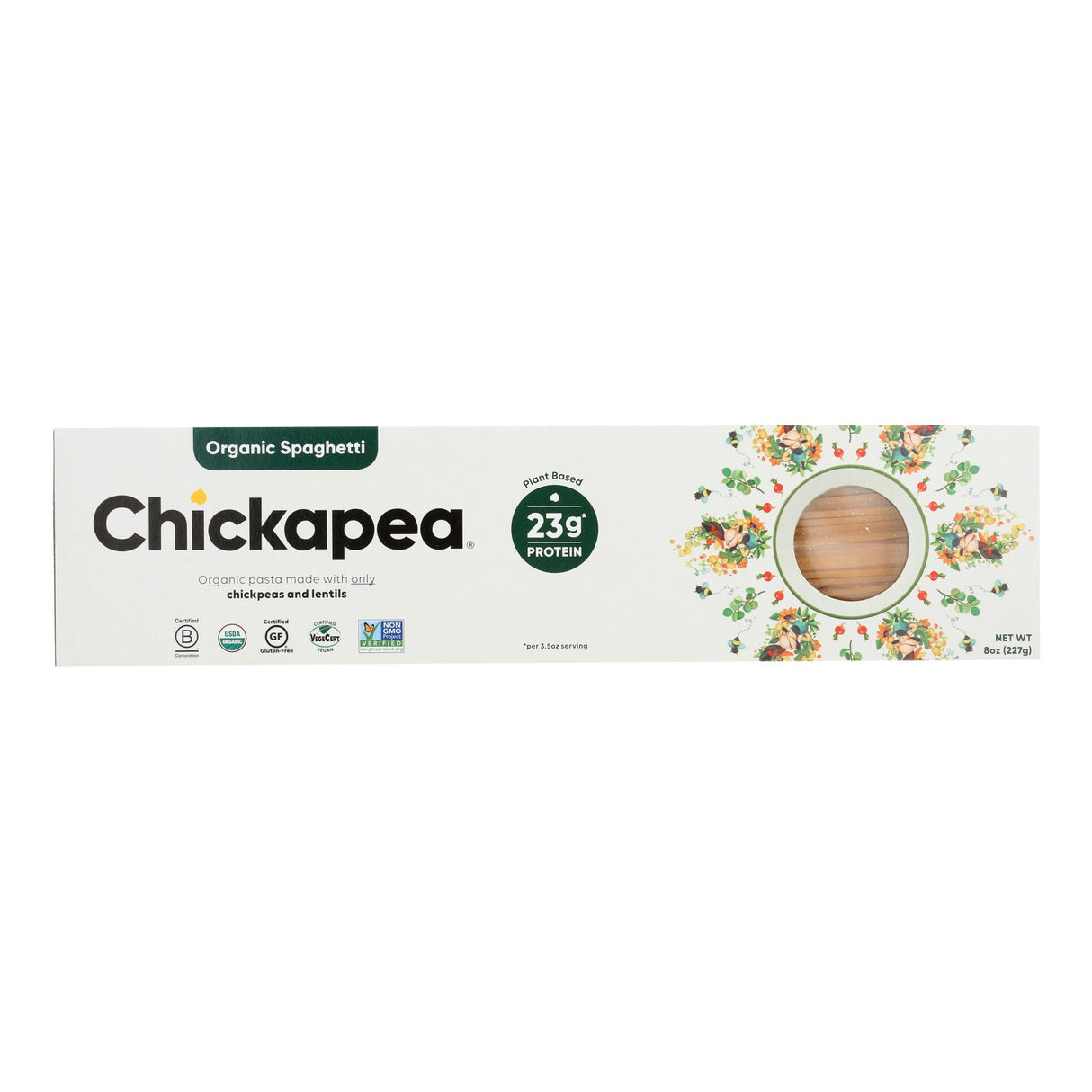 Chickapea Organic Spaghetti Pasta, 6 Pack (8 Oz. Each) - Cozy Farm