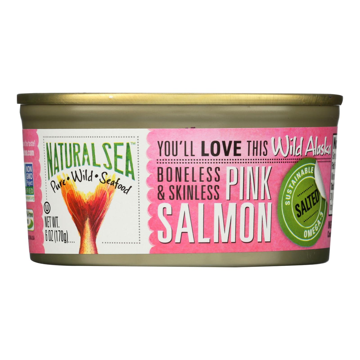 Natural Sea Wild Pink Salmon - Skinless & Boneless (Pack of 12) - 6 Oz. Each - Cozy Farm