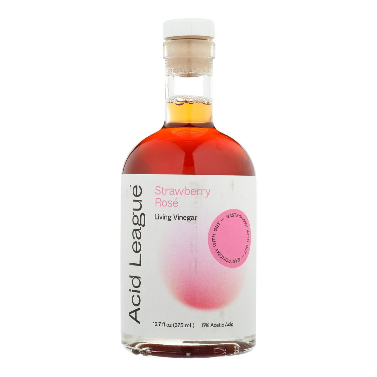 Acid League Living Vinegar Strawberry Rose (Pack of 6 - 12.7 Fl Oz.) - Cozy Farm