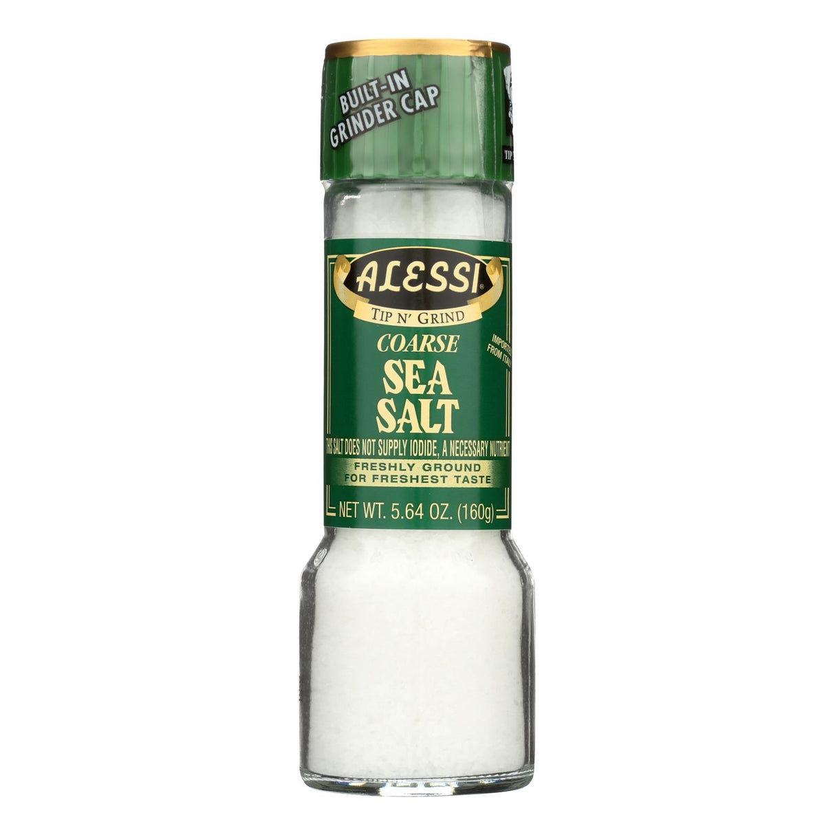 Alessi Grinder Coarse Sea Salt - 5.64 Oz. Premium Gourmet Finishing Salt - Cozy Farm
