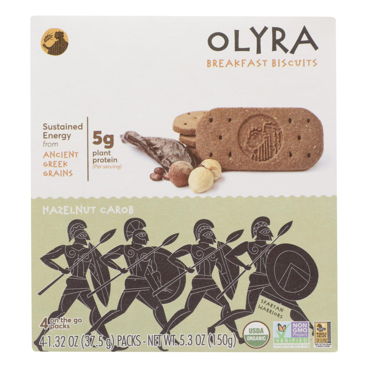 Olyra Biscuit Hazelnut Carob 5.3 Oz Pack of 6 - Cozy Farm