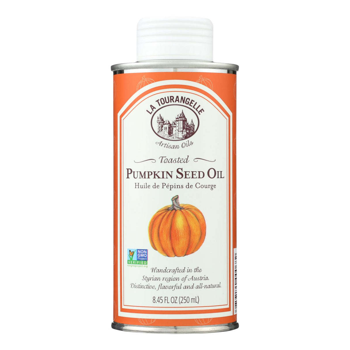 La Tourangelle Pumpkin Seed Oil, Culinary Grade, Cold Pressed - 8.45 Fl Oz (Pack of 6) - Cozy Farm