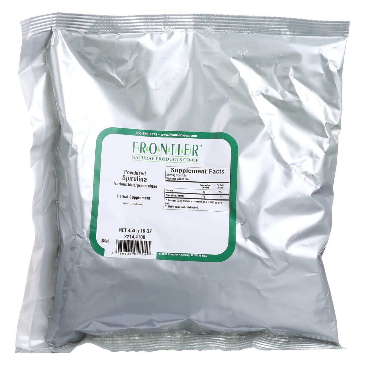 Frontier Herbs Spirulina Powder - Cozy Farm