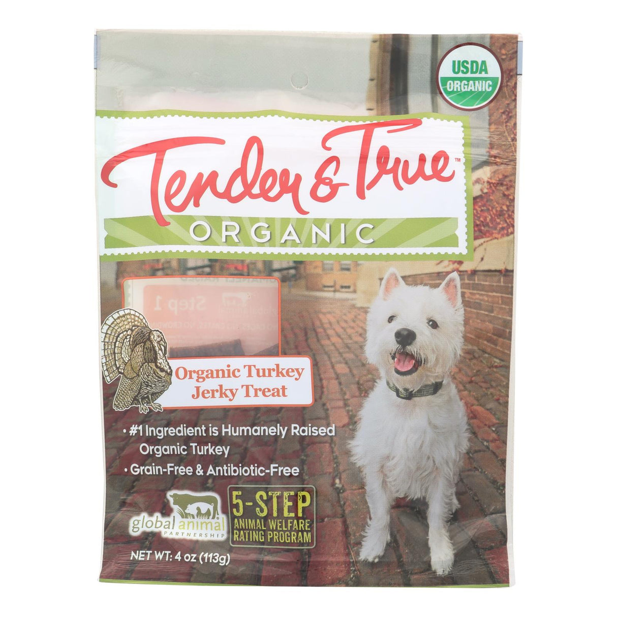 Tender & True Organic Turkey Jerky Treats (10 x 4 Oz. Packs) - Cozy Farm