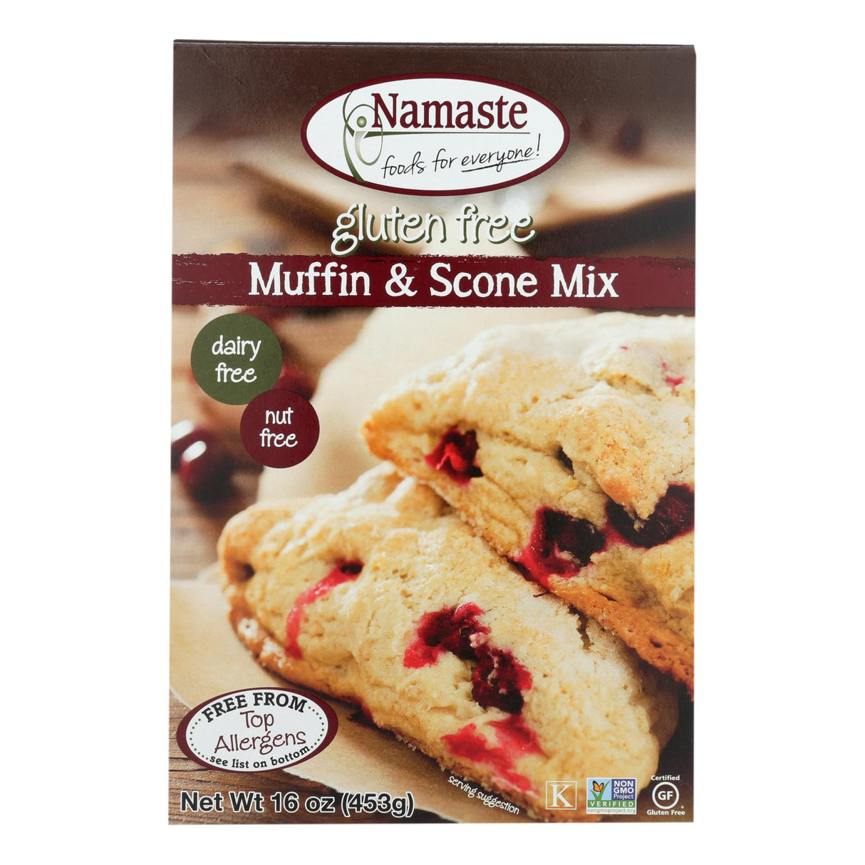 Namaste Gluten-Free Muffin Mix, 16 Oz. (Pack of 6) - Cozy Farm