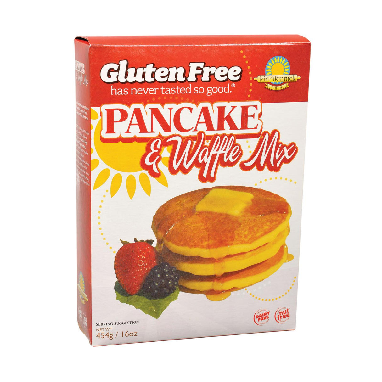 Kinnikinnick Gluten-Free Indulgent Pancake & Waffle Mix 16 Oz. Pack of 6 - Cozy Farm