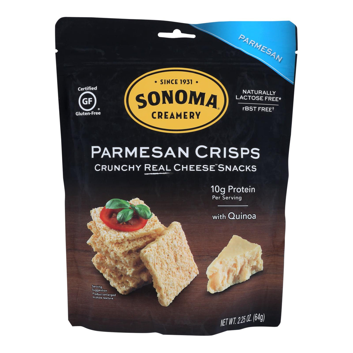 Sonoma Creamery Parmesan Crisp Crackers (Pack of 12 - 2.25 Oz.) - Cozy Farm