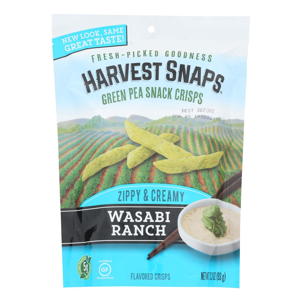 Calbee Snapea Crisps Wasabi Ranch 3.3 Oz. (Pack of 12) - Cozy Farm
