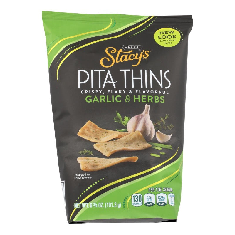Stacy's Perfectly Thymed Pita Thins (Pack of 8 - 6.75 Oz.) - Cozy Farm
