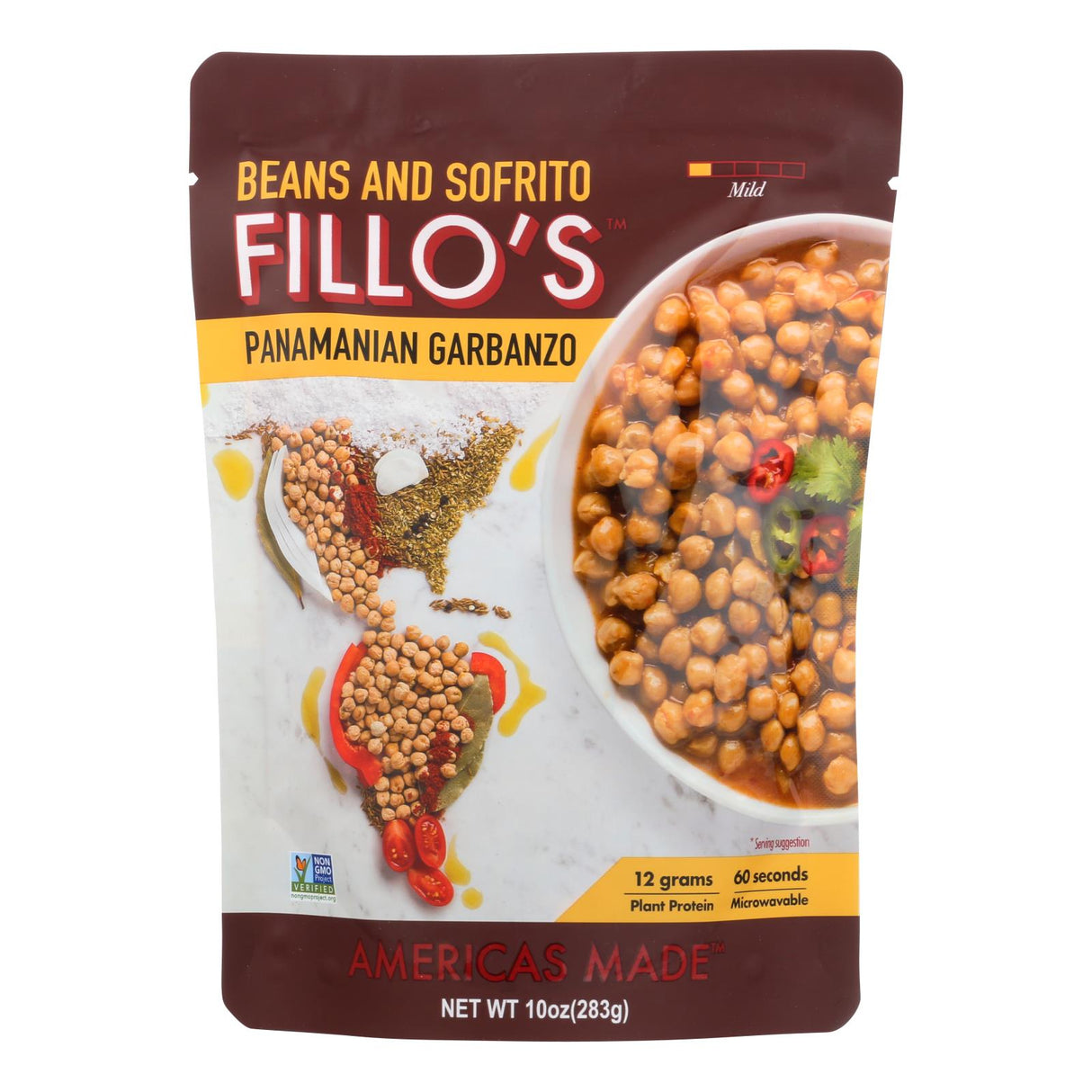 Fillo's Panamanian Garbanzo Beans (6 - 10 Oz. Packs) - Cozy Farm