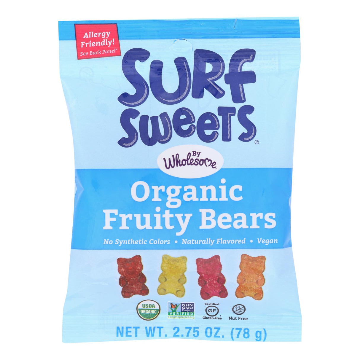 Surf Sweets Fruity Bears, Organic (12 Pack - 2.75 Oz. Each) - Cozy Farm