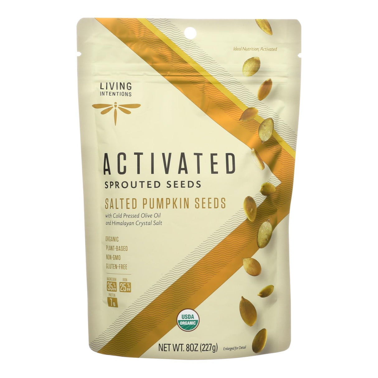 Organic Sprouted Pumpkin & Sunflower Seed Duo (Pack of 6 - 8 Oz.) by Living Intentions - Cozy Farm