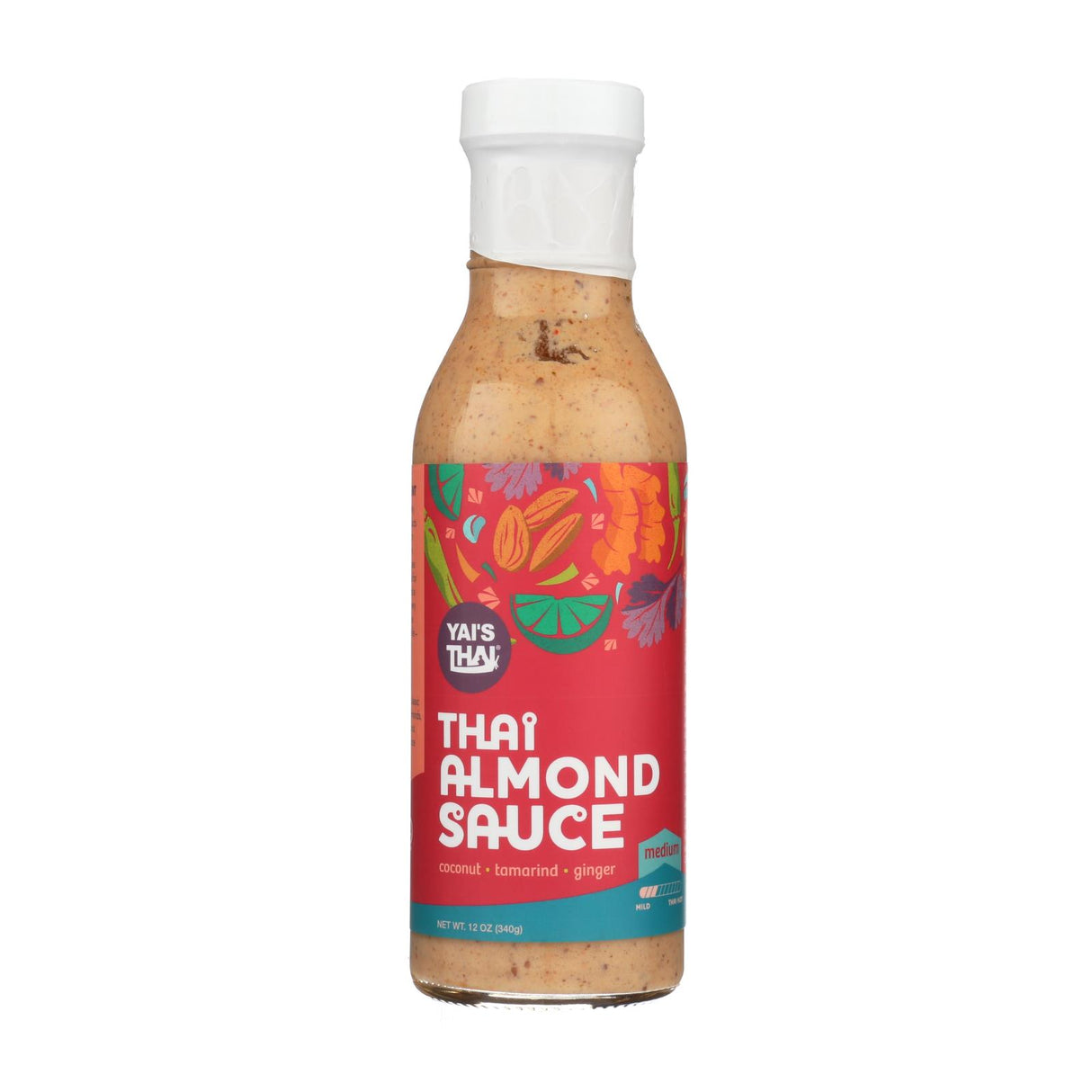 Yai's Thai Sauce - Almond (6 Pack, 12 fl. oz. Bottles) - Cozy Farm