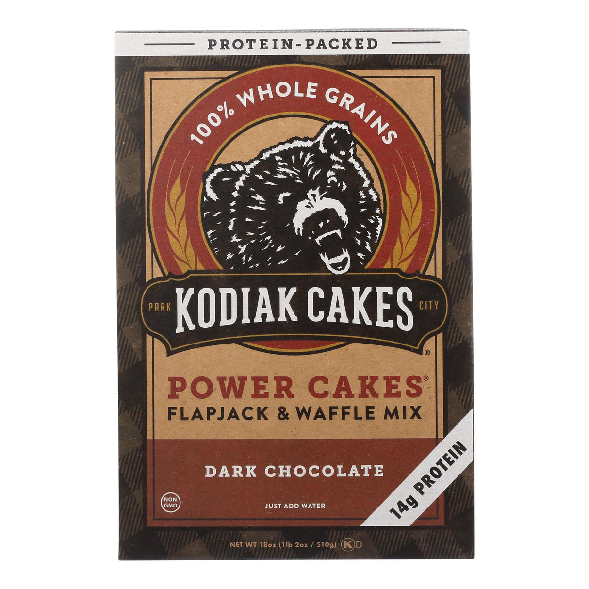 Kodiak Cakes Dark Chocolate Protein Flapjack and Waffle Mix (Pack of 6 - 18 Oz.) - Cozy Farm