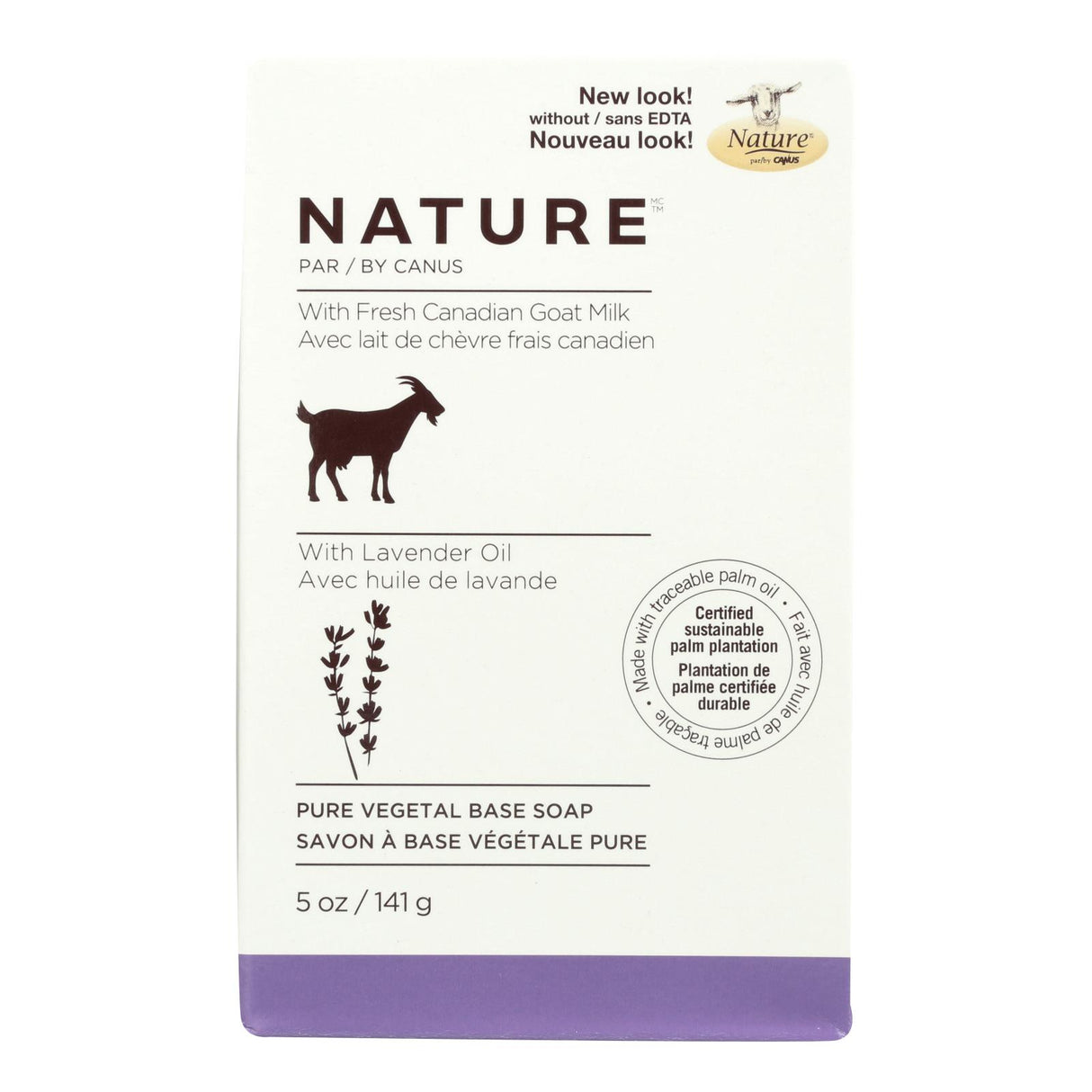 Nature By Canus Goats Milk Lavender Oil Bar Soap 5 Oz. - Cozy Farm