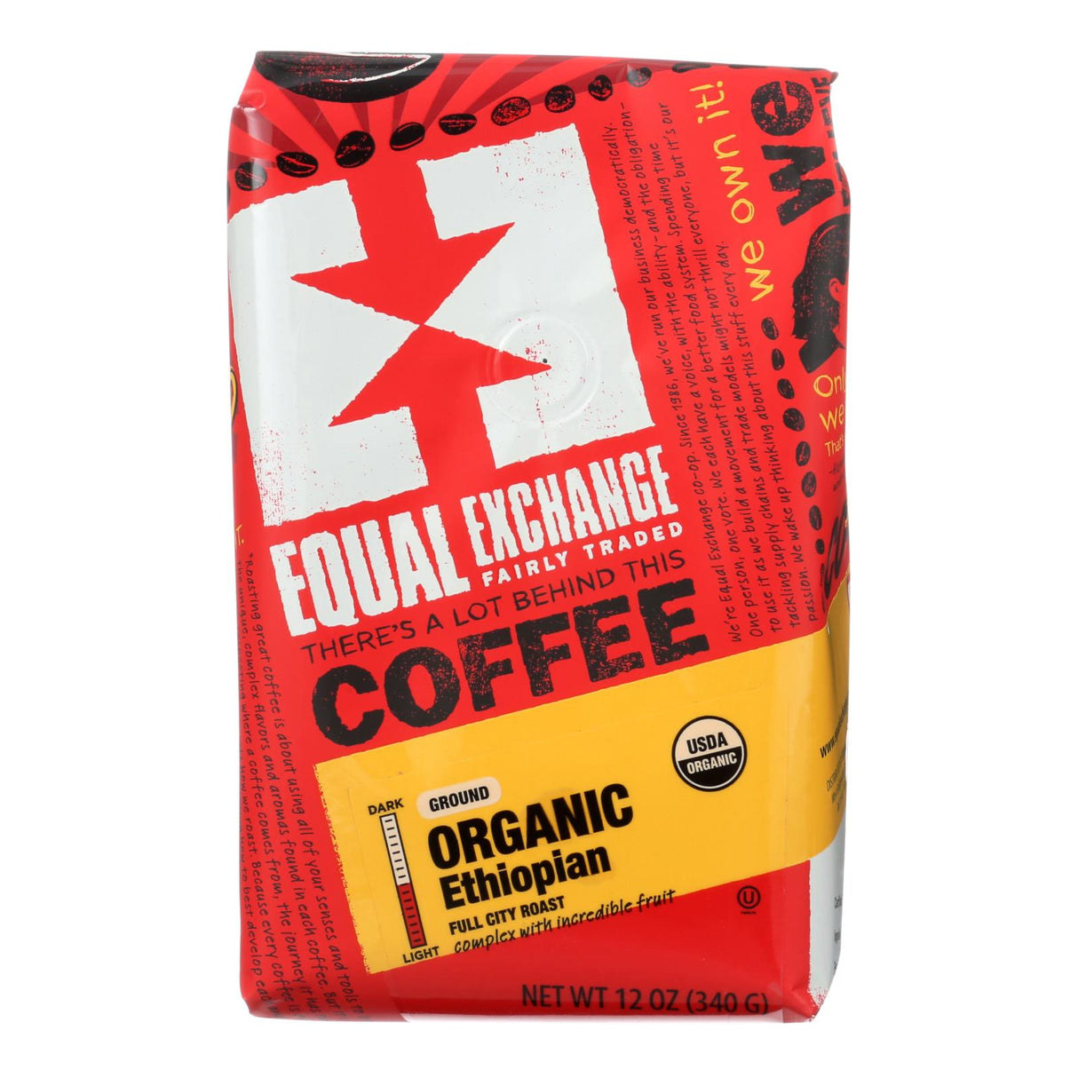 Equal Exchange Organic Ethiopian Drip Coffee - 12 Oz. Pack of 6 - Cozy Farm