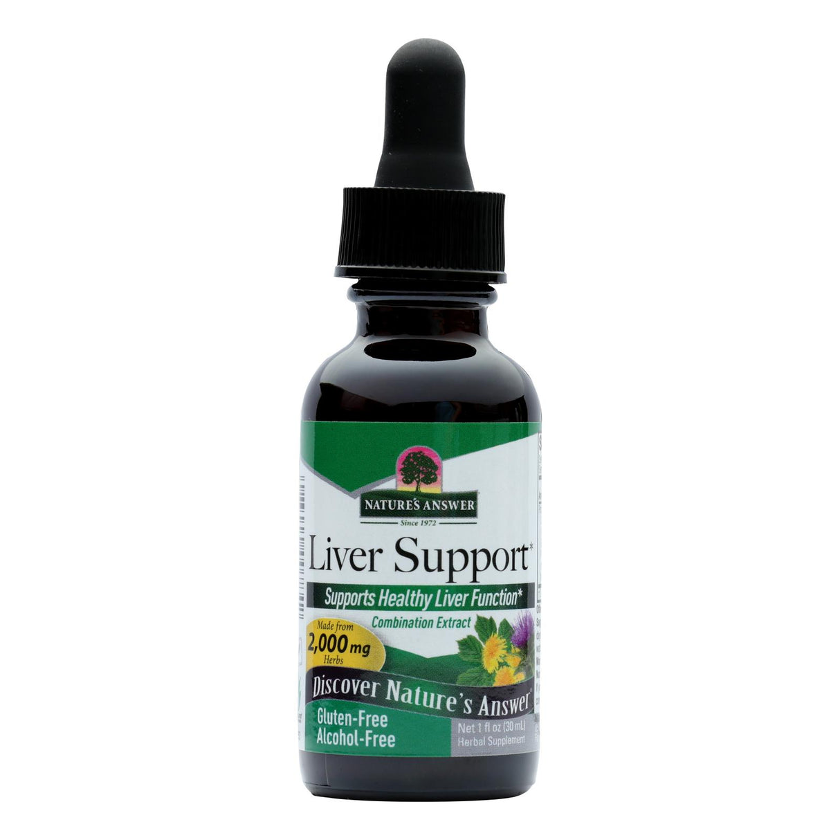 Nature's Answer Liver Support (1 Fl Oz) - Alcohol-Free Herbal Supplement - Cozy Farm