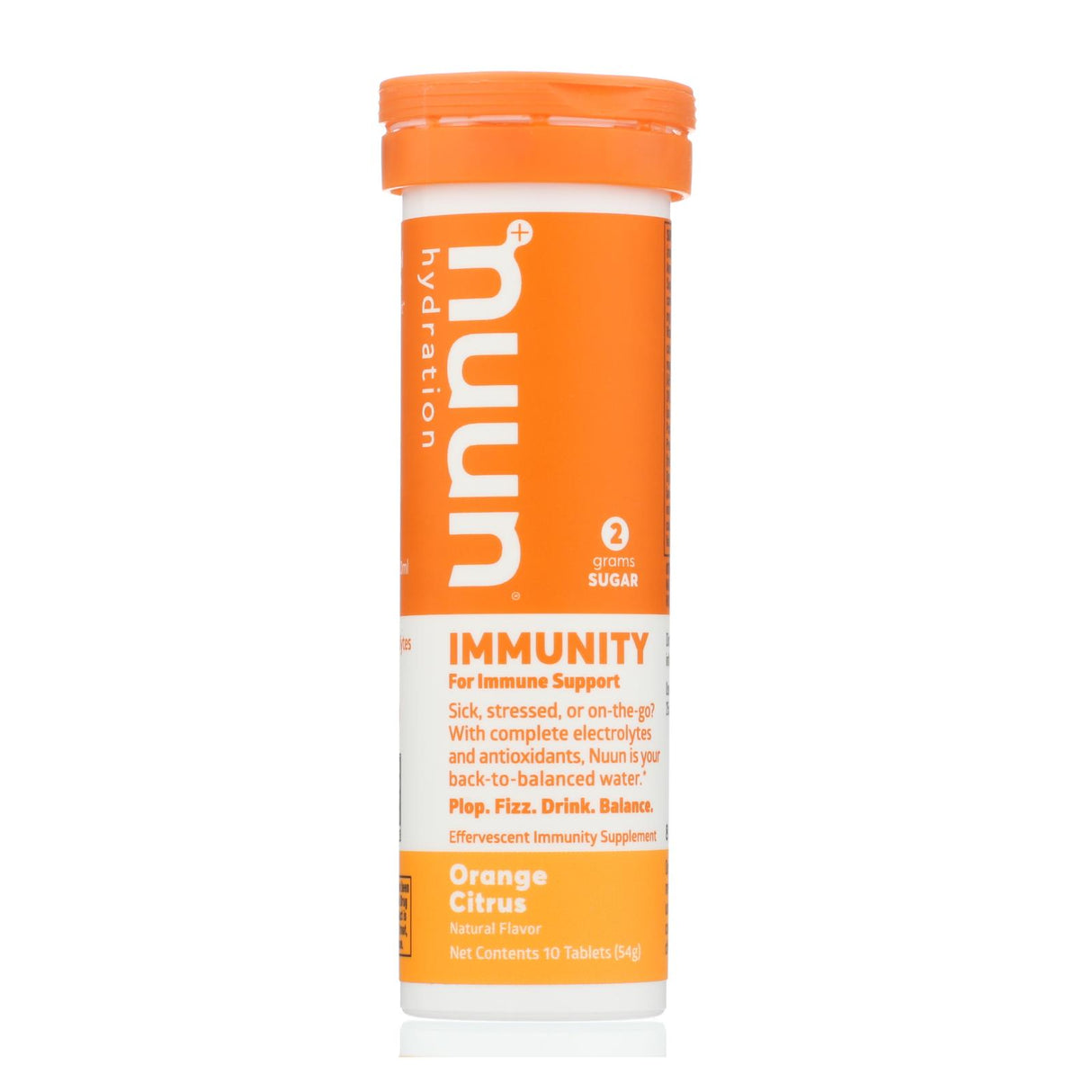 Nuun Immunity Orange Citrus Electrolyte Drink Tabs (Pack of 8, 10 Tabs) - Cozy Farm
