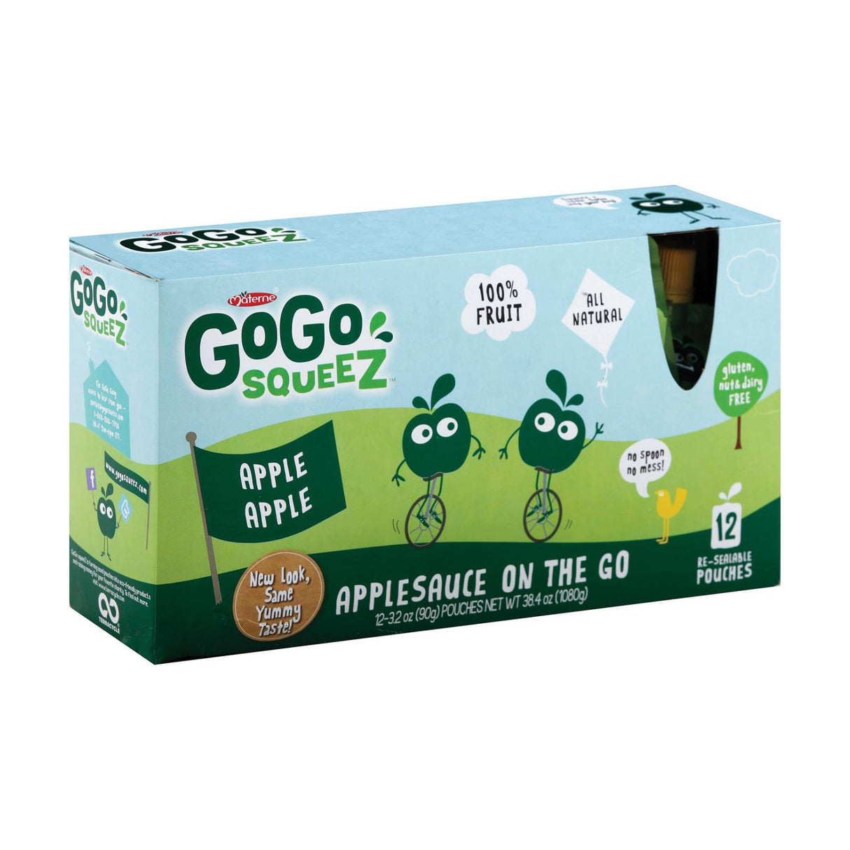 Gogo Squeez Organic Applesauce 6-Pack Of 3.2oz Pouches - Cozy Farm
