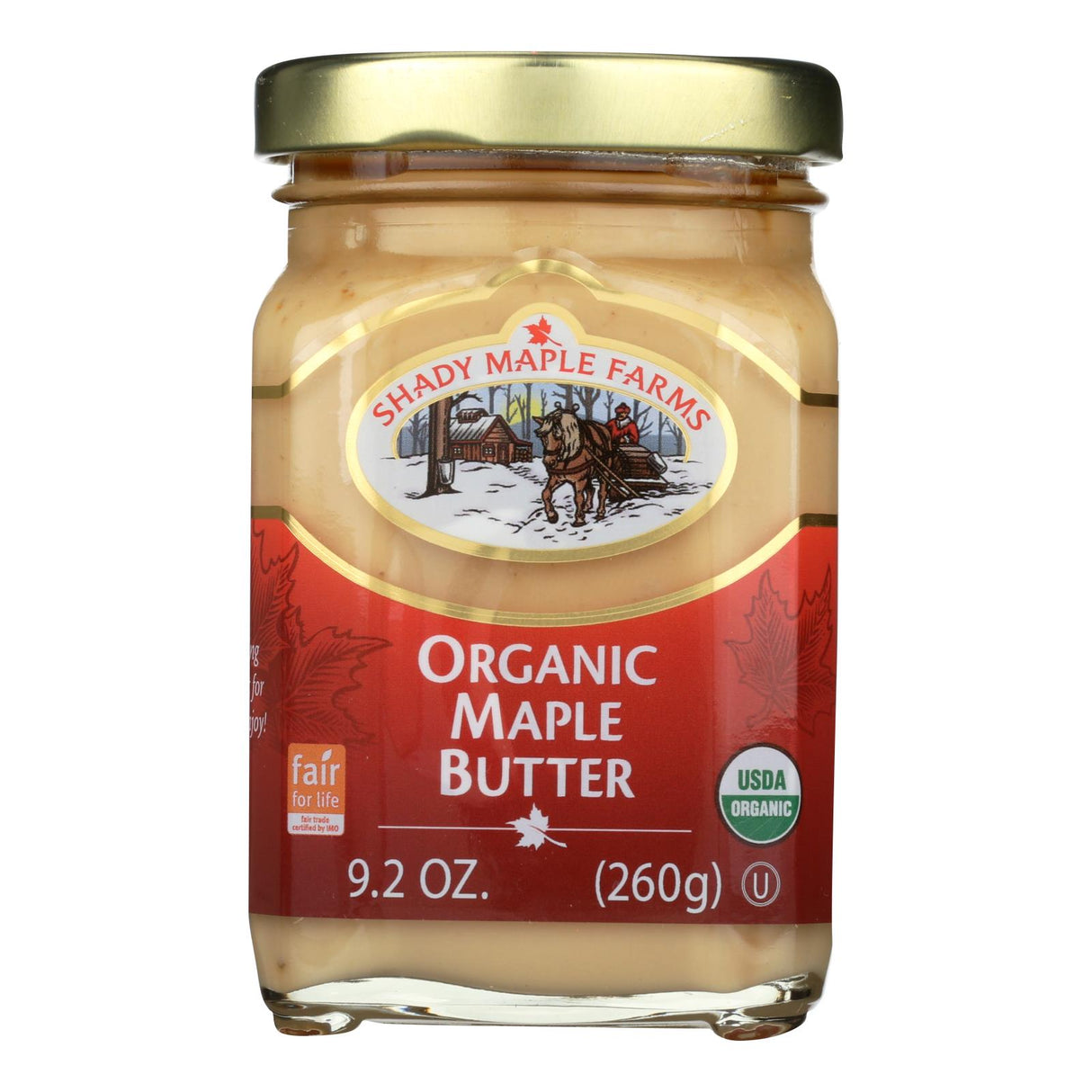 Shady Maple Farms Organic Maple Butter, 8 Pack of 9.2 Oz. Jars - Cozy Farm