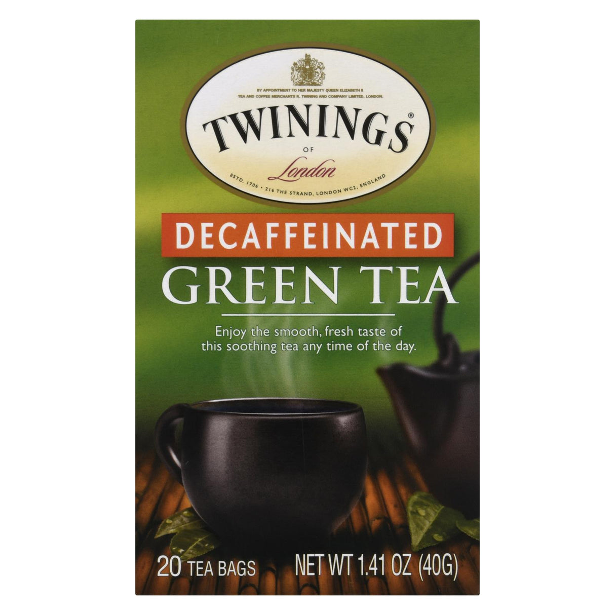Twinings Decaffeinated Green Tea, 6 Count (20 Tea Bags) - Cozy Farm