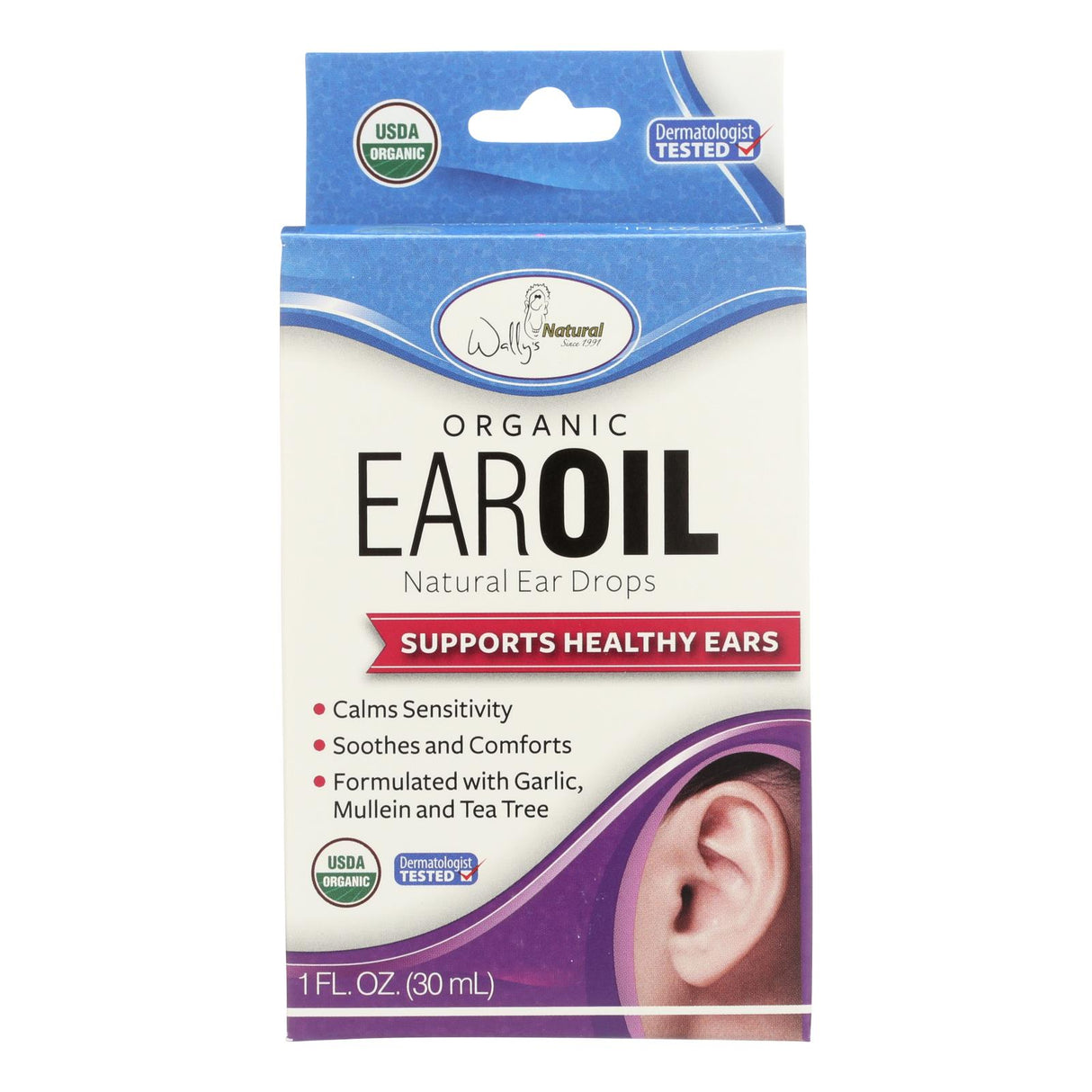 Wally's Natural Products Ear Oil - Organic Ear Treatment for Dry, Itchy, Clogged Ears - Cozy Farm