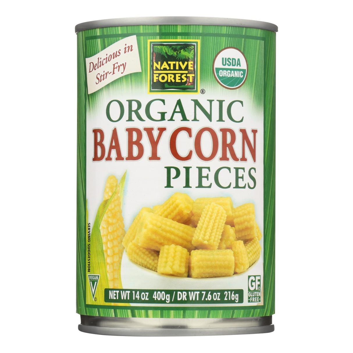 Native Forest Organic Cut Baby Corn (6 Packs of 14 Oz.) - Cozy Farm