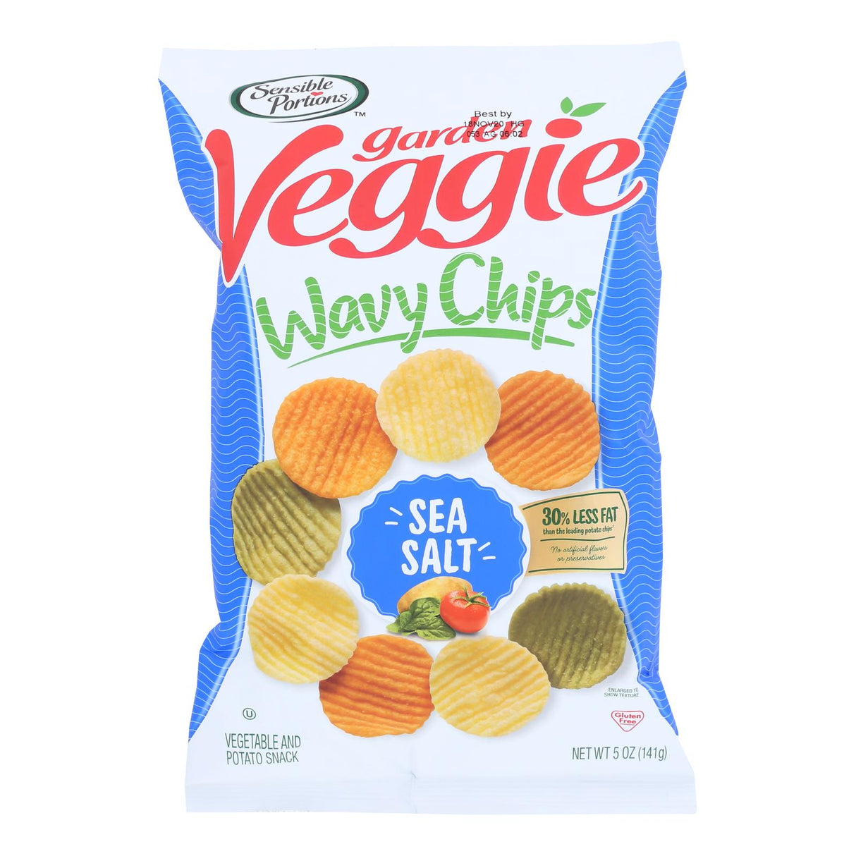 Sensible Portions Veggie Chips Sea Salt (12 - 5 Oz. Bags) - Cozy Farm