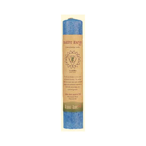 Aloha Bay Chakra Pillar Candle: Azure Serenity - Cozy Farm