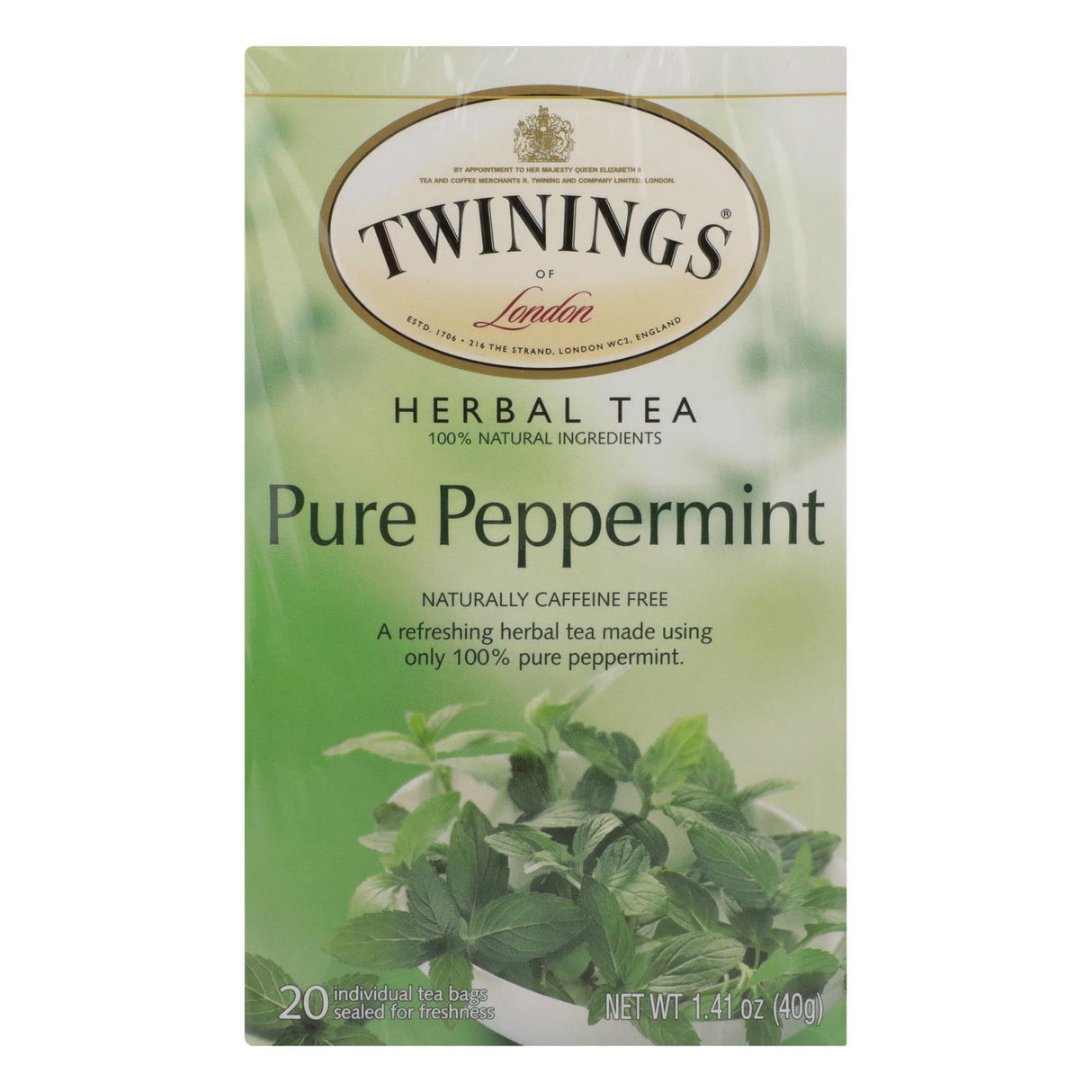 Twinings Jacksons of Piccadilly Pure Peppermint Tea (Pack of 6 - 20 Tea Bags) - Cozy Farm