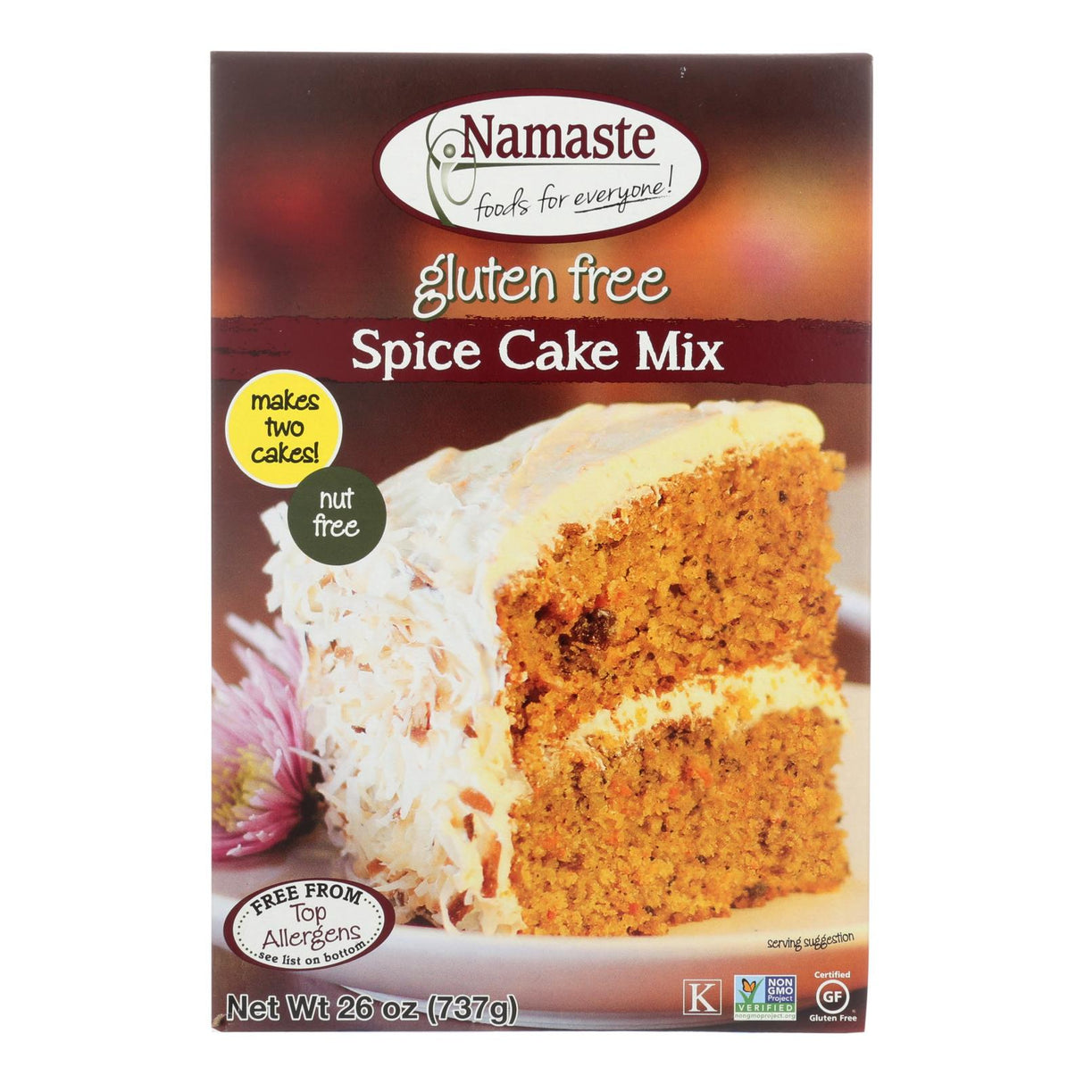 Namaste Foods Premium Carrot Cake Mix 6-Pack (26 Oz. Each) - Cozy Farm