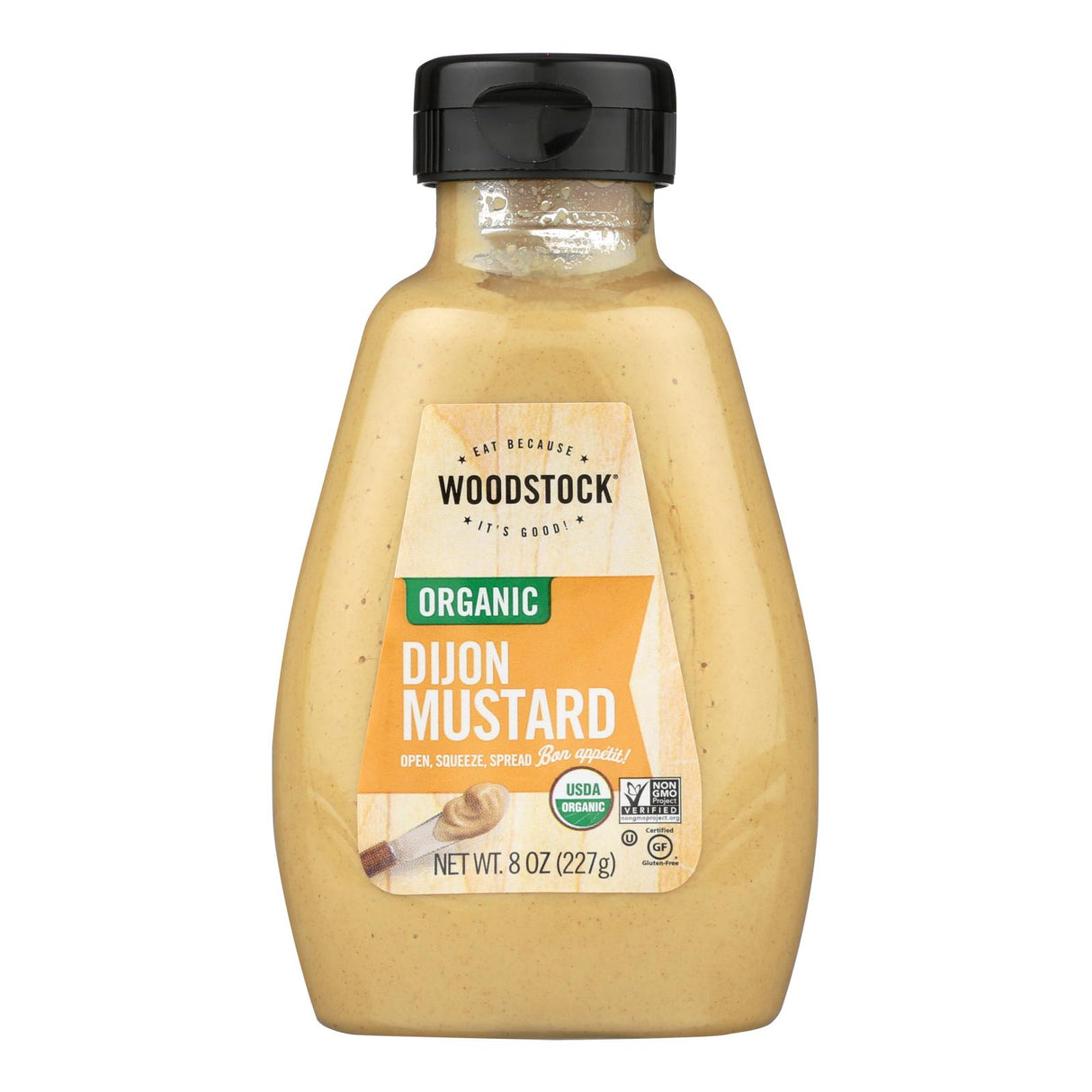 Woodstock Organic Dijon Mustard, 8 Oz. (Pack of 12) - Cozy Farm
