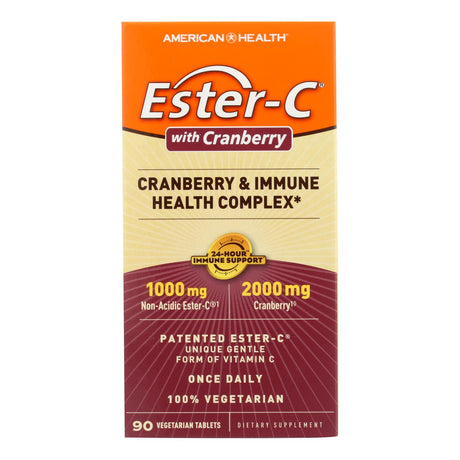 American Health Ester-C 90 Vegetarian Tablets for Urinary Tract Health - Cozy Farm 