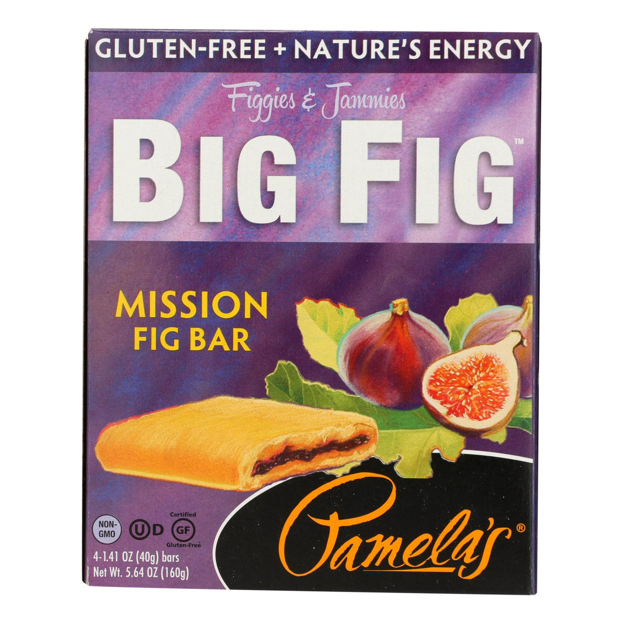 Pamela's Products Gluten-Free Big Fig Bar, Mission Fig, 5.64 Oz, Pack of 8 - Cozy Farm