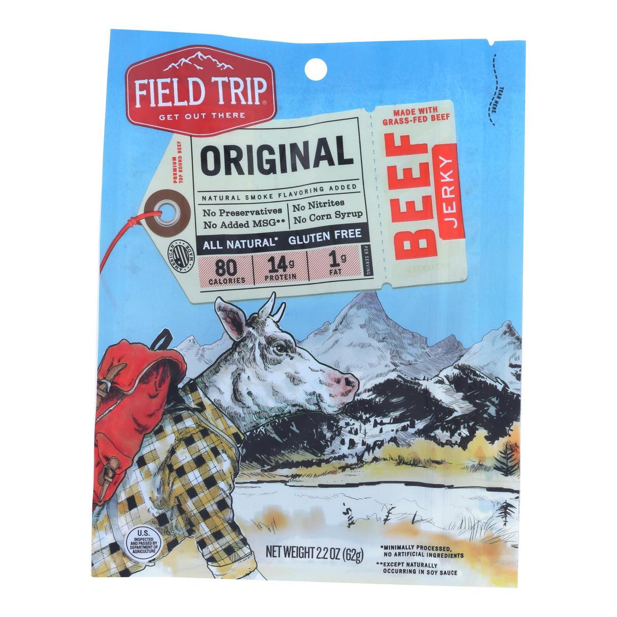 Field Trip Gluten Free Korean BBQ Beef Jerky - Pack of 9 | 2.2 Oz - Cozy Farm