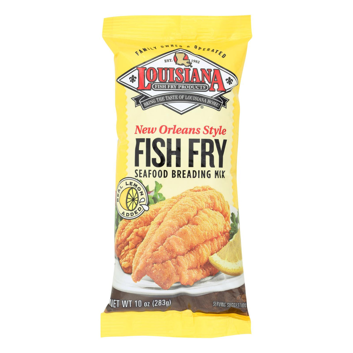 La Fish Fry New Orleans Style Lemon Flavor 12 x 10 Oz - Cozy Farm
