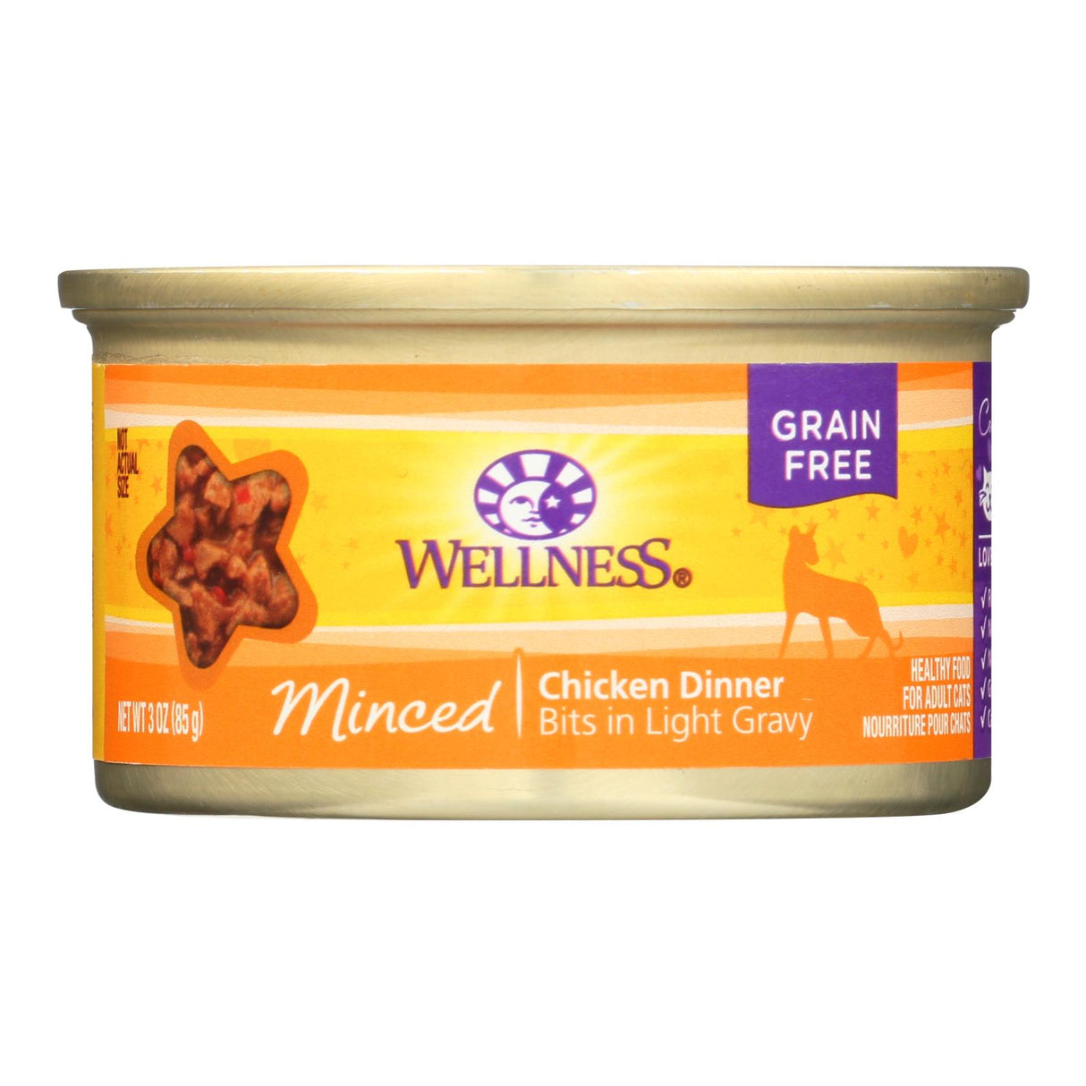 Wellness Pet Products Cat Food - Chicken Dinner (Pack of 24) - 3 Oz. - Cozy Farm
